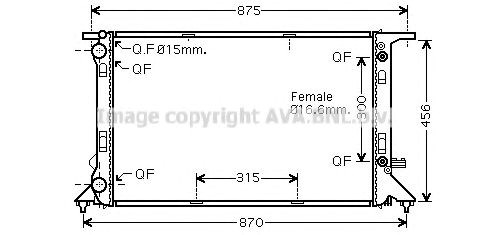 Радіатор AIA2293 AVA