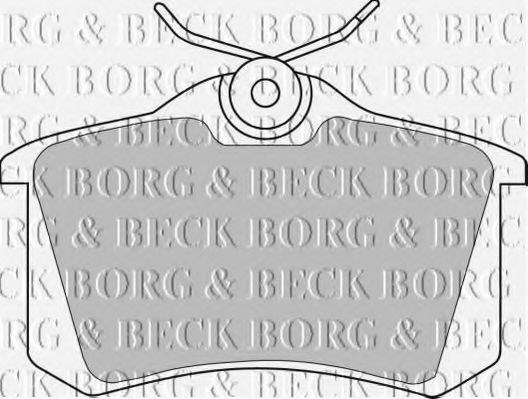 Bbp1542 borg & beck - гальмівні колодки до дисків BBP1542