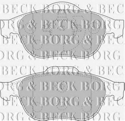 Bbp1731 borg & beck - гальмівні колодки до дисків BBP1731