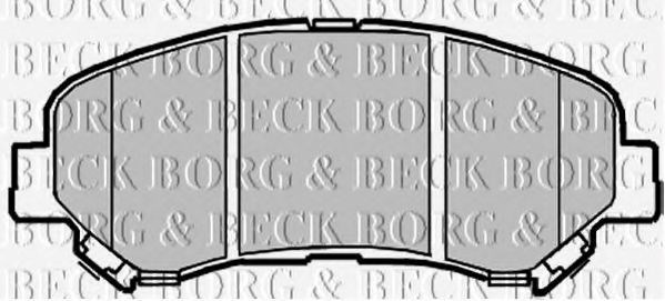 Bbp2084 borg & beck - гальмівні колодки до дисків BBP2084