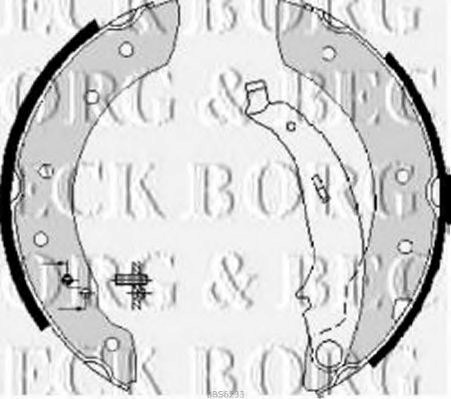 Bbs6233 borg & beck - гальмівні колодки до барабанів BBS6233