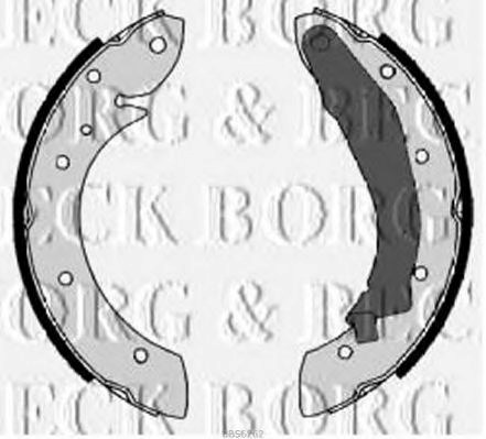 Bbs6262 borg & beck - гальмівні колодки до барабанів BBS6262