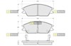 Колодки гальмівні передні, дискові BDS047 STARLINE