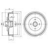 Барабан гальмівний задній BF430 DELPHI