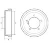 Барабан гальмівний задній BF531 DELPHI