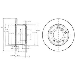 Дискові гальма BG3237 DELPHI