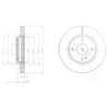 Диск переднього гальма BG4170C DELPHI