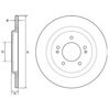 Диск гальмівний задній BG4563C DELPHI