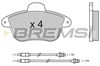 Колодки передні BP2522 BREMSI