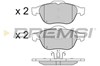 Колодки передні BP2970 BREMSI