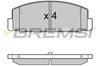 Комплект задніх колодок BP3090 BREMSI