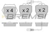 Передні гальмівні колодки BP3121 BREMSI