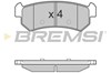 Задні гальмівні колодки BP3148 BREMSI