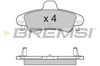 Задні дискові колодки BP3188 BREMSI