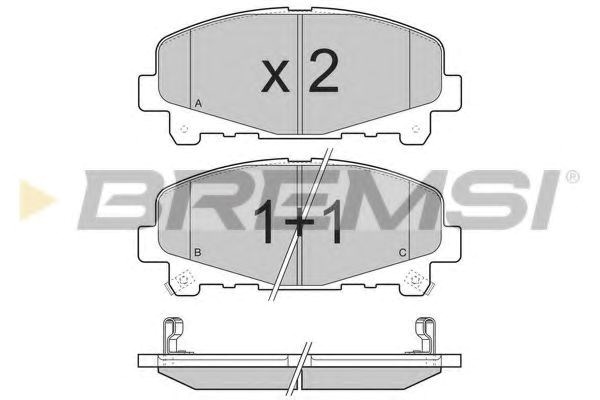 Тормозні колодки BP3373 BREMSI