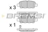 Задні дискові колодки BP3395 BREMSI