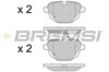 Комплект задніх колодок BP3449 BREMSI