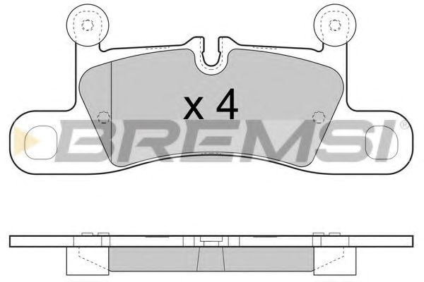 Задні дискові колодки BP3459 BREMSI