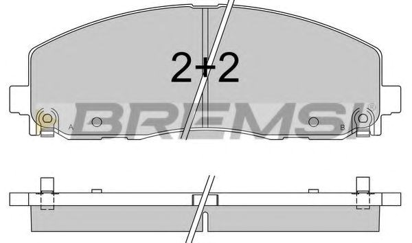 Колодки передні BP3543 BREMSI