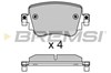 Комплект задніх колодок BP3623 BREMSI