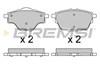 Колодки гальмові задні, дискові BP3625 BREMSI