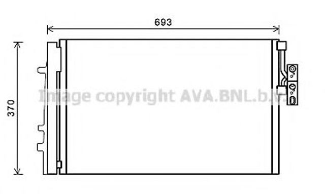 Радіатор кондиціонера BWA5479D AVA