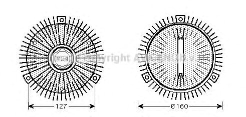 Термомуфти охолодження радіатора BWC391 AVA