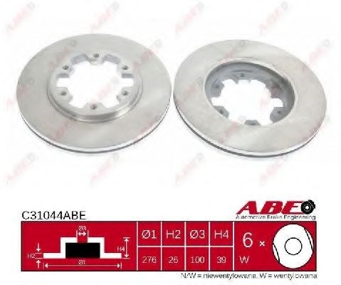 Ротор гальмівний C31044ABE ABE