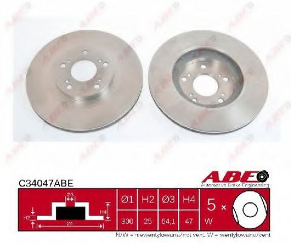 Ротор гальмівний C34047ABE ABE