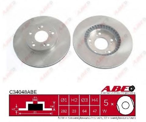 Гальмо дискове переднє C34048ABE ABE