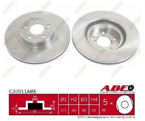 Гальмо дискове переднє C37011ABE ABE