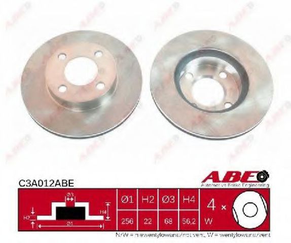 Гальмо дискове переднє C3A012ABE ABE