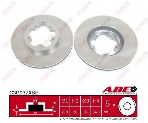 Ротор гальмівний C3G037ABE ABE