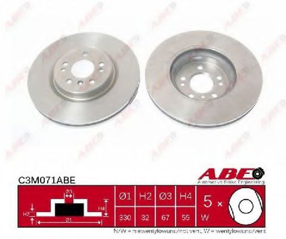 Гальмо дискове переднє C3M071ABE ABE