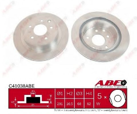Диск заднього гальма C41038ABE ABE