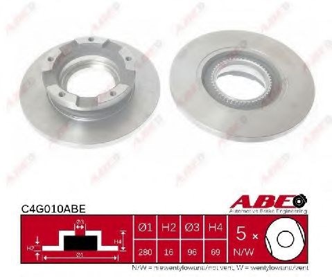 Задні дискові гальма C4G010ABE ABE