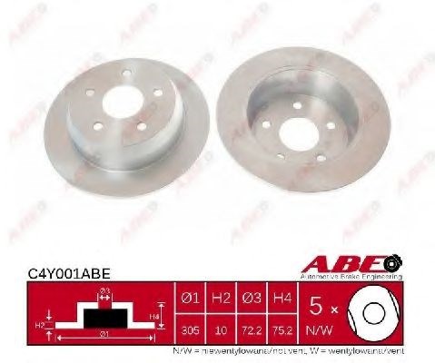 Дискові гальма C4Y001ABE ABE