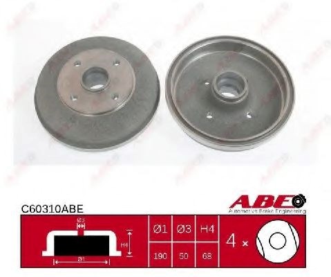 Барабан гальмівний задній C60310ABE ABE