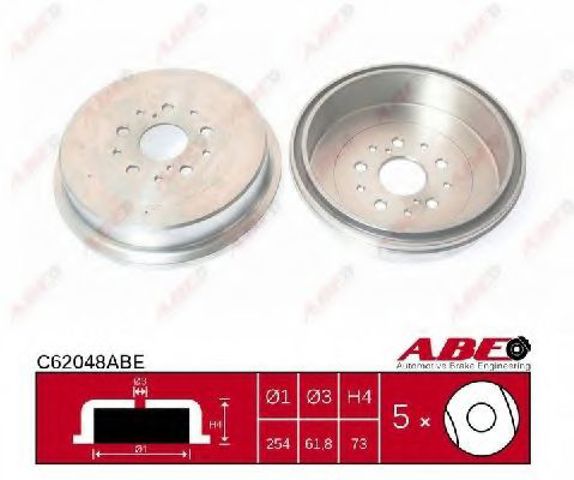 Барабан гальмівний задній C62048ABE ABE