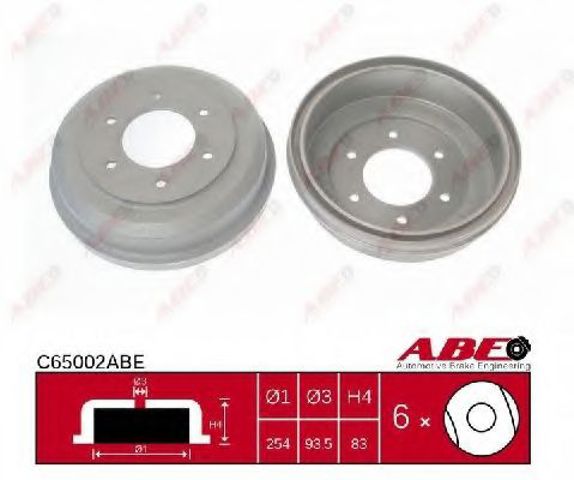Барабан гальмівний задній C65002ABE ABE