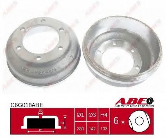 Барабан гальмівний задній C6G018ABE ABE