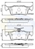 Задні колодки CBP02233 COMLINE