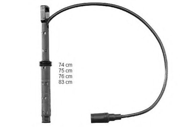 Комплект кабелів запалювання audi a3/ seat lion/toledo / skoda octavia / vw bora/golf CLS140