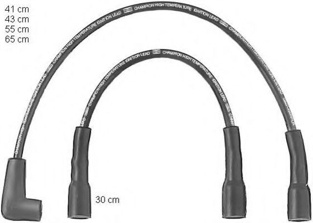 Комплект кабелів запалювання opel corsa CLS211