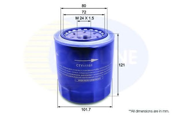 Cty11151 comline - фільтр оливи ( аналогwl7175/oc275 ) CTY11151