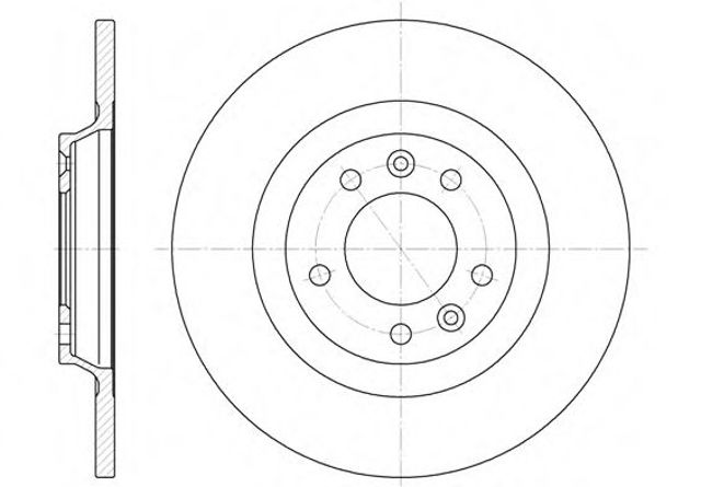 Гальмівний диск (задній) citroën c5/peugeot 407/508/607/rcz 1.6-3.0 04- D669000