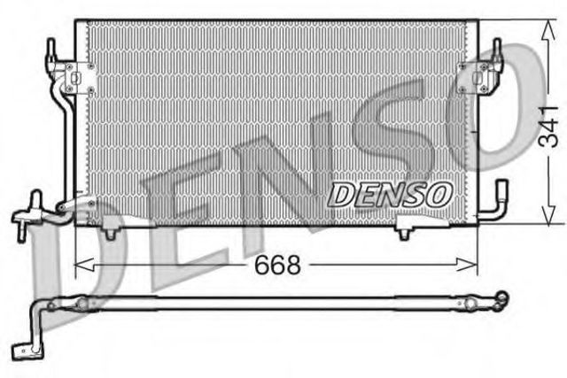 Радіатор охолодження кондиціонера DCN07060 DENSO