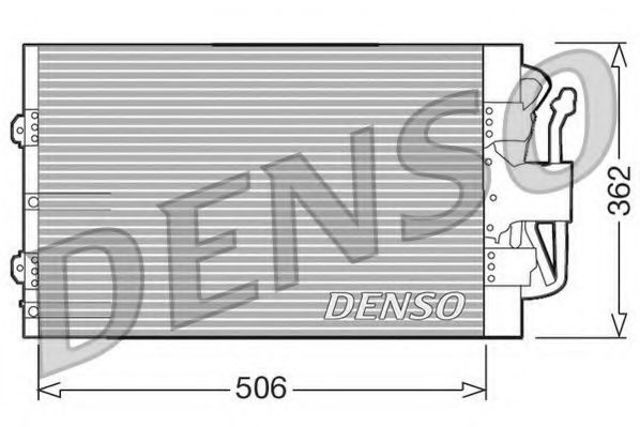 Радіатор охолодження кондиціонера DCN10004 DENSO