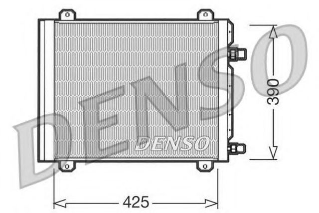 Радіатор охолодження кондиціонера DCN23004 DENSO