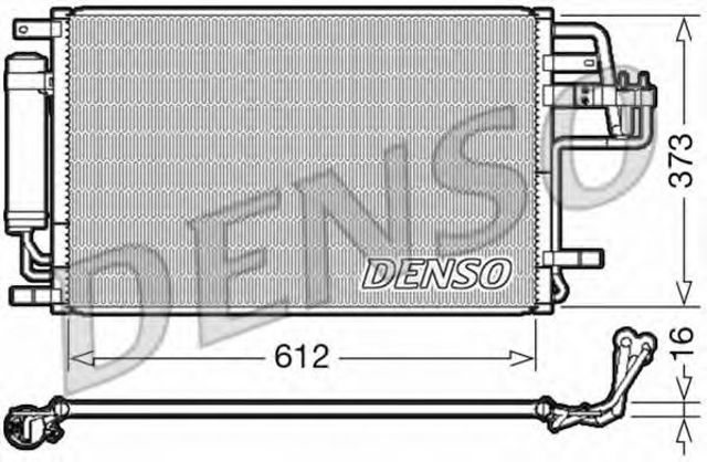 Трубопроводи і радіатор кондиціонера DCN41007 DENSO